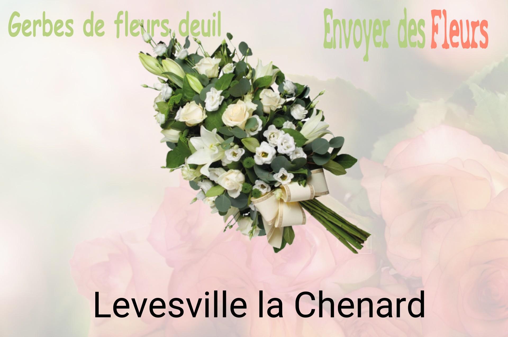 Gerbe de fleurs de deuil livrée à Levesville-la-Chenard